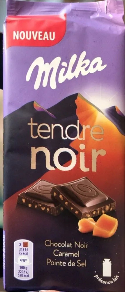 Tendre noir caramel pointe de sel