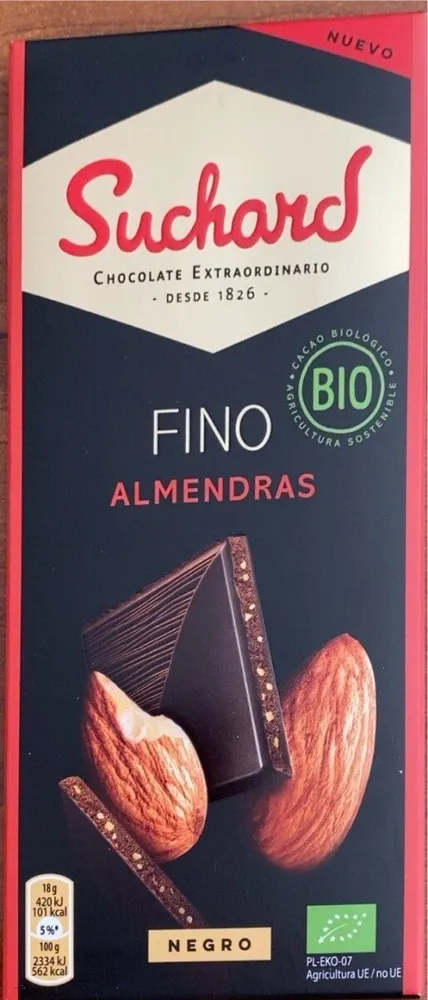 Tablette chocolat noir aux amandes bio