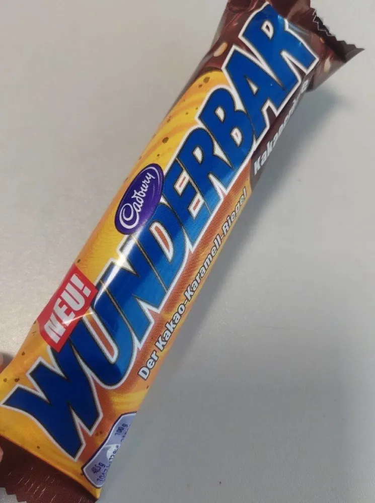 Wunderbar Kakao-Caramel Riegel