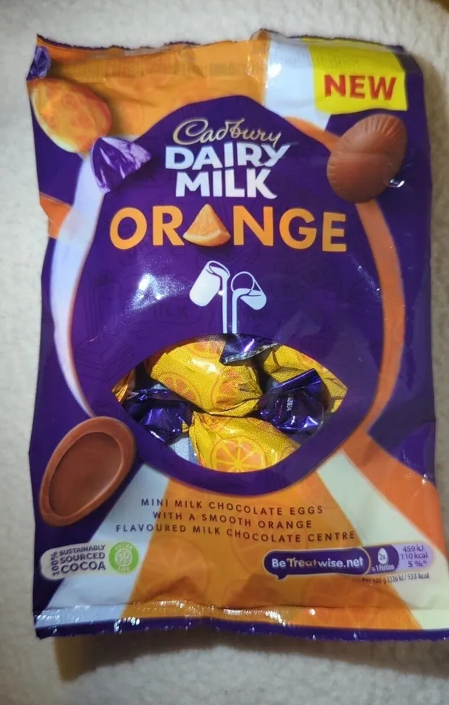 Dairy Milk Orange Mini Milk Chocolate Eggs