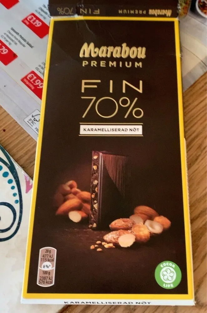 Marabou premium fin 70%