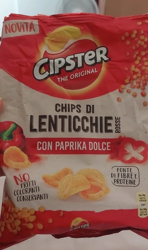 Chips di lenticchie con Paprika dolce