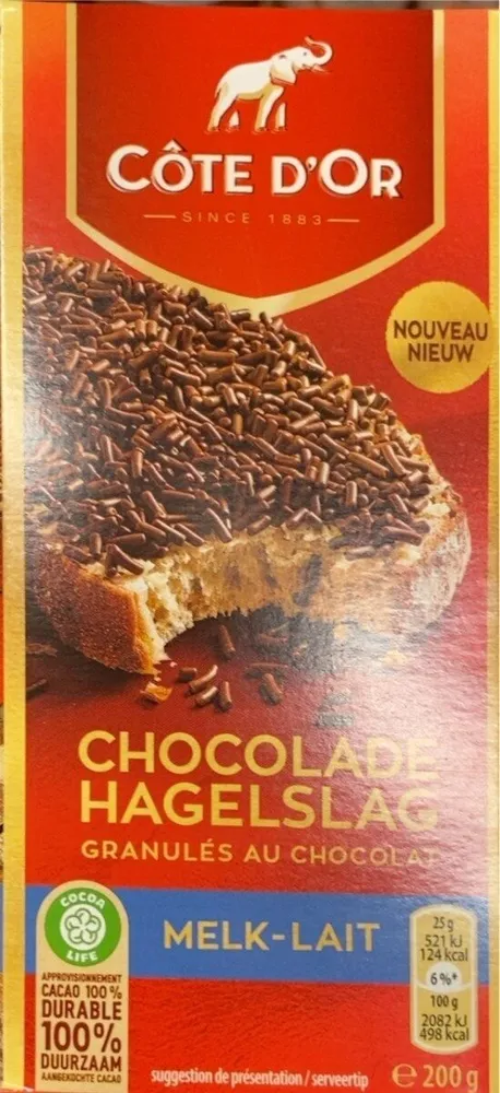 Chocolade granulés au chocolat