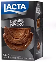 Ovo De Chocolate Ao Leite Diamante Negro Lacta Caixa 54g