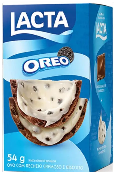 Ovo De Chocolate Ao Leite Oreo Lacta Caixa 54g