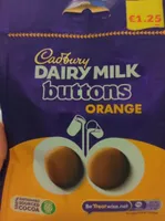 Dairy milk buttons orange