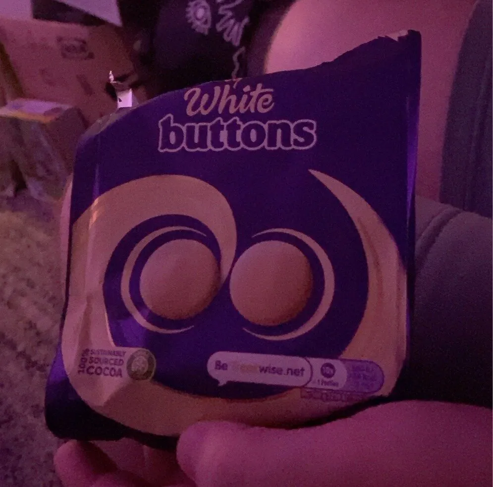 Dairy Milk White Buttons