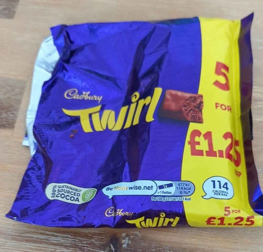 Cadbury Twirl 5 x Bars