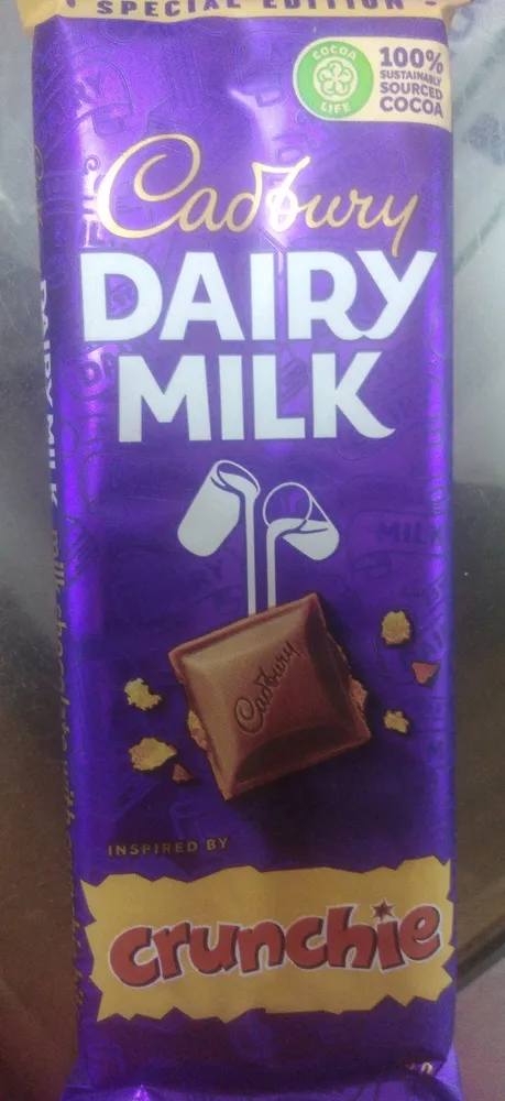 Cadbury dairy milk slab crunchie