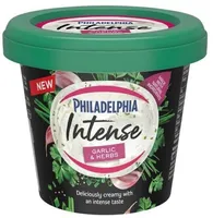 Intense garlic and herbs