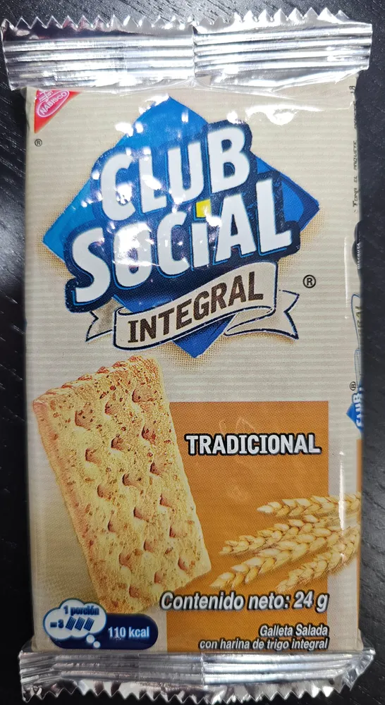 Galleta salada con harina de trigo integral