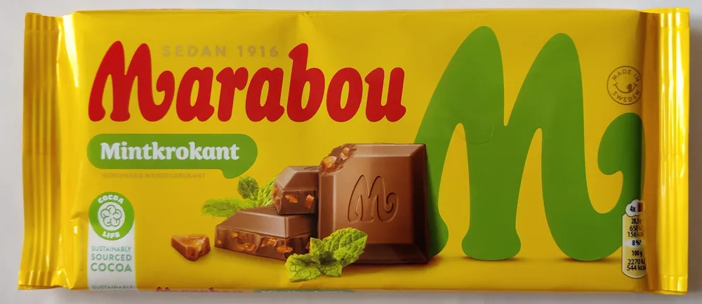 Marabou Mintkrokant 200g