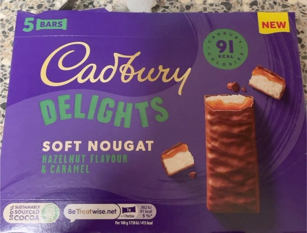 Cadbury Delight hazelnut flavour