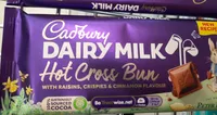 Dairy milk hot Cross bun