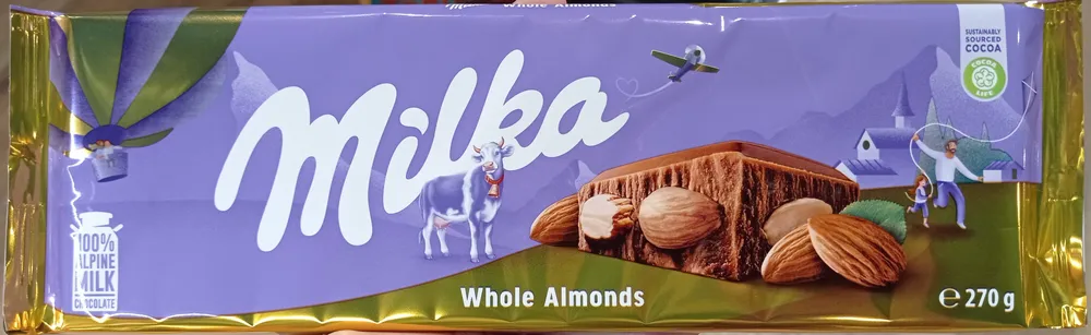 Whole almonds