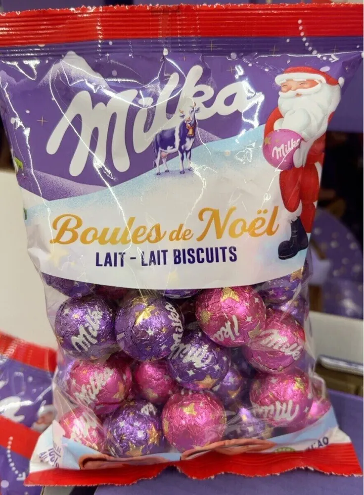Boule de Noël lait - lait biscuits