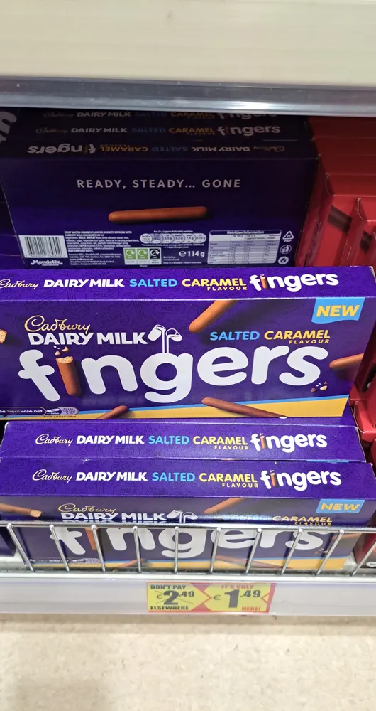 Salted caramel fingers