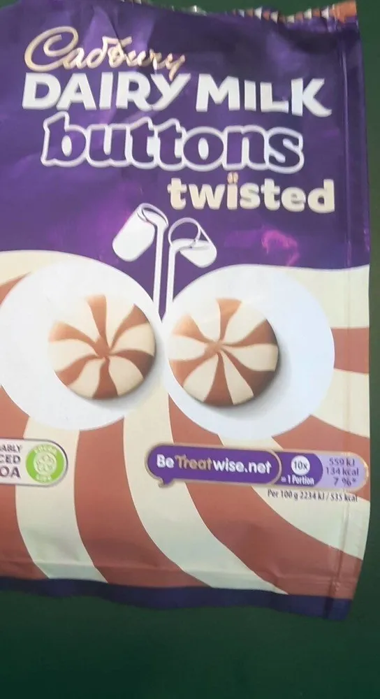 Dairy Milk Buttons twisted