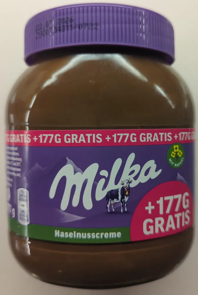 Milka Haselnusscreme