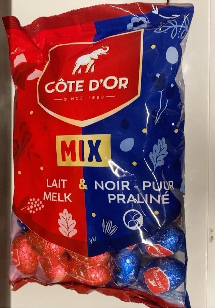 Mix lait - noir praliné