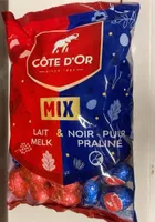 Mix lait - noir praliné