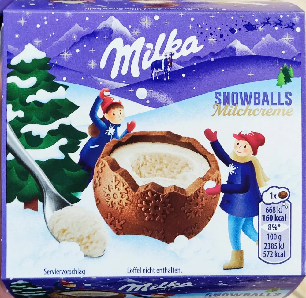 Milka Snowballs - Milchcreme