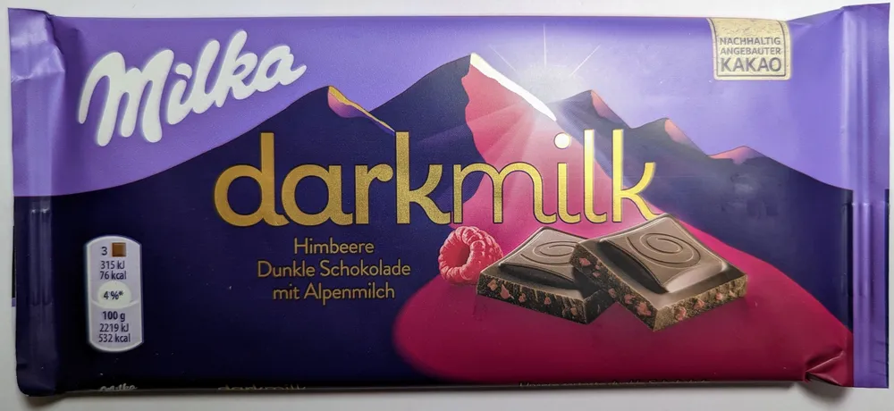 Milka darkmilk Himbeere