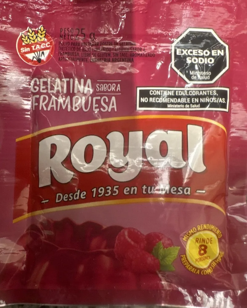 Royal gelatina frambuesa