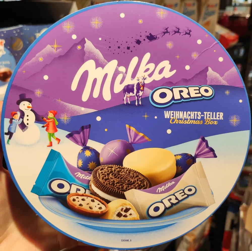Milka Oreo Weihnachtsteller