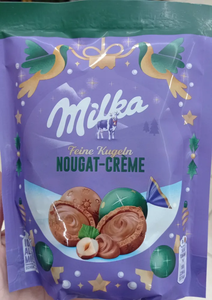 Feine Kugeln Nougat-Crème