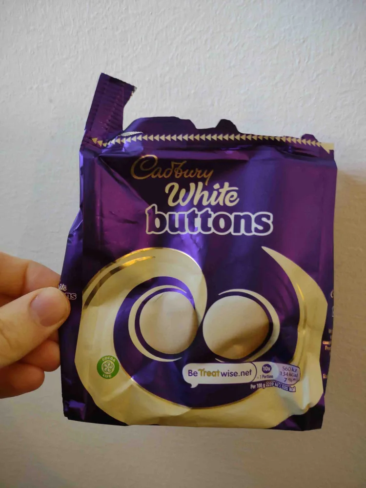 white buttons Be Treetwise.net 10x 1 Portion 560k