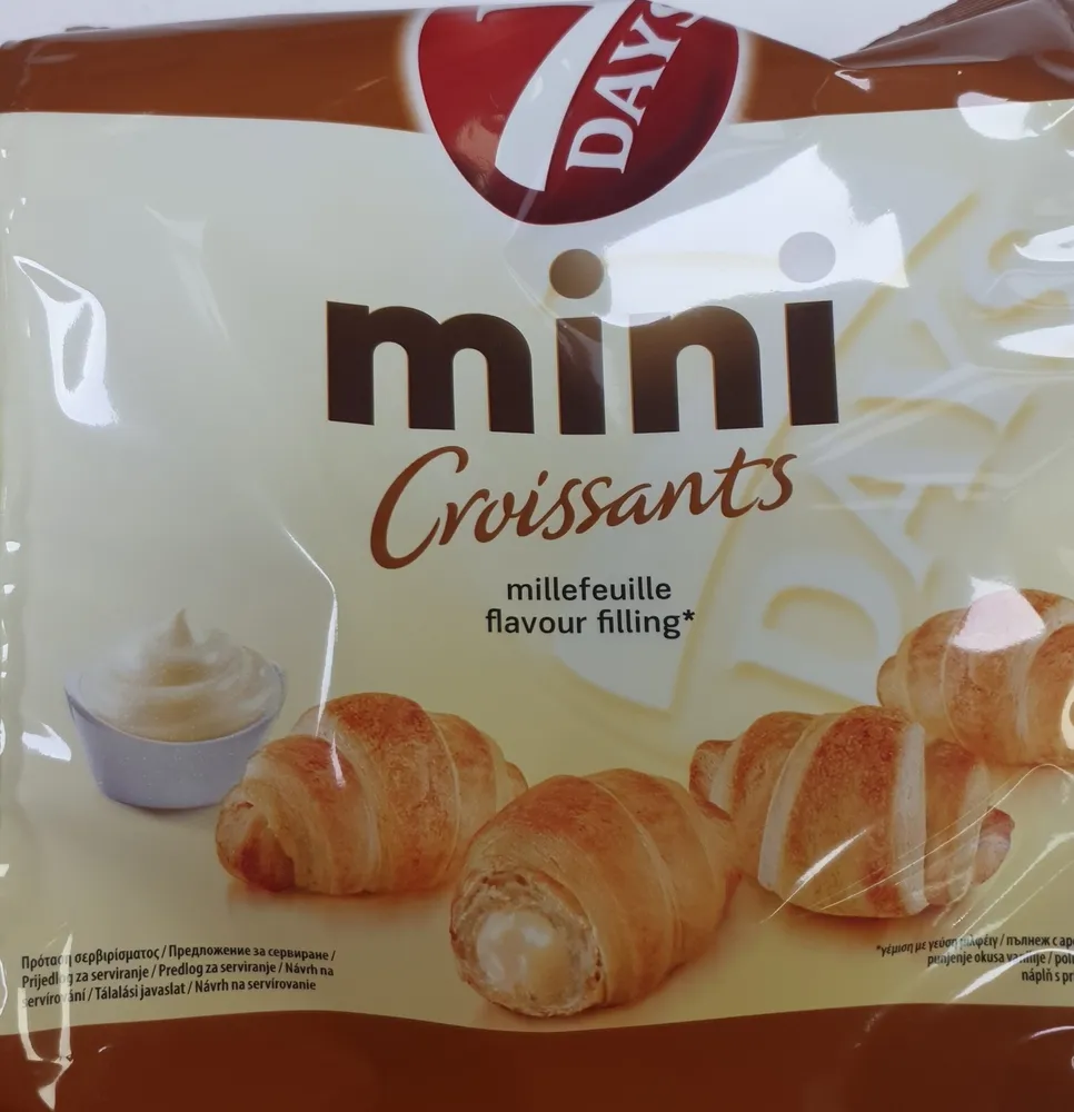 7Days Mini croissants Millefeuille flavor filling