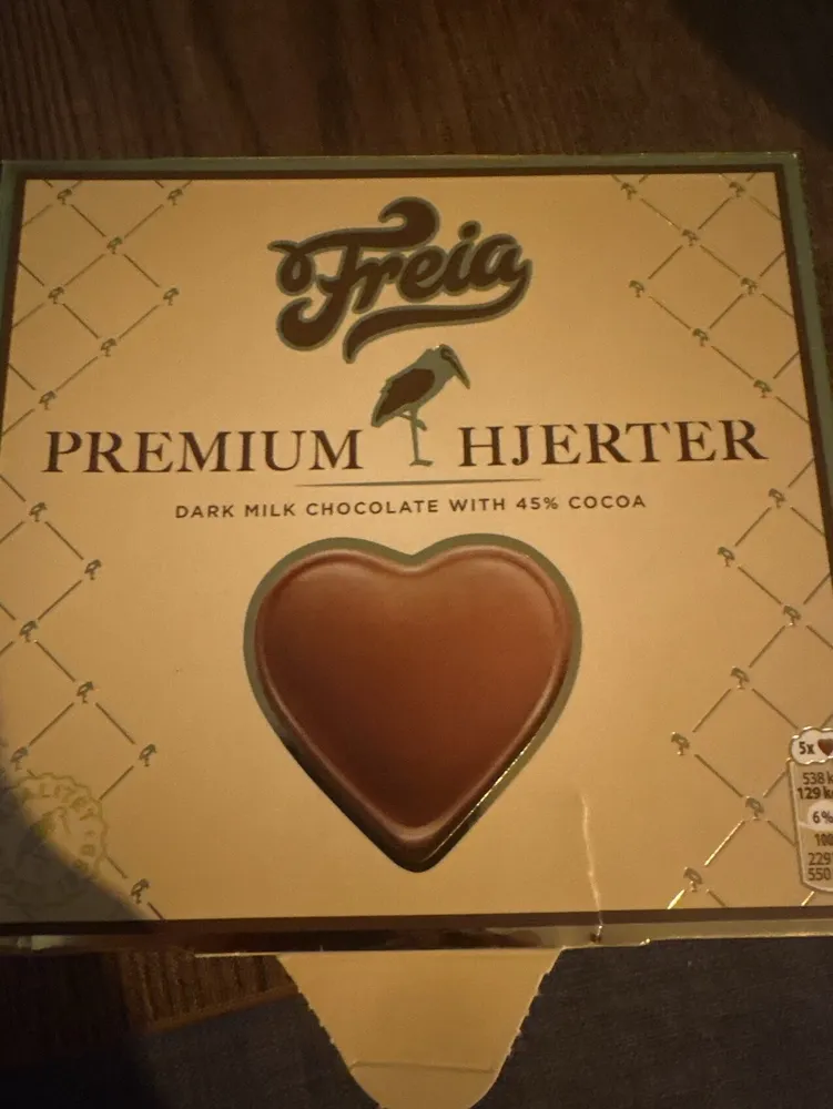 Premium Hjerter 45% Cocoa