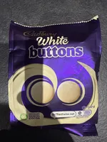 COCO Cadbury. White buttons SUPPORTING SUSTAINABLY