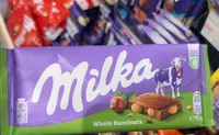 Milka whole hazelnuts 100gr