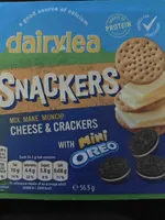 Dairy lea snackers cheese and crackers with mini oreo