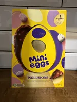 INCLUSIONS CADBURY DAIRY MILK CHOCOLATE EGG WITH MINI EGGS INCLUSIONS WITH A BAG OF MINI EGGS