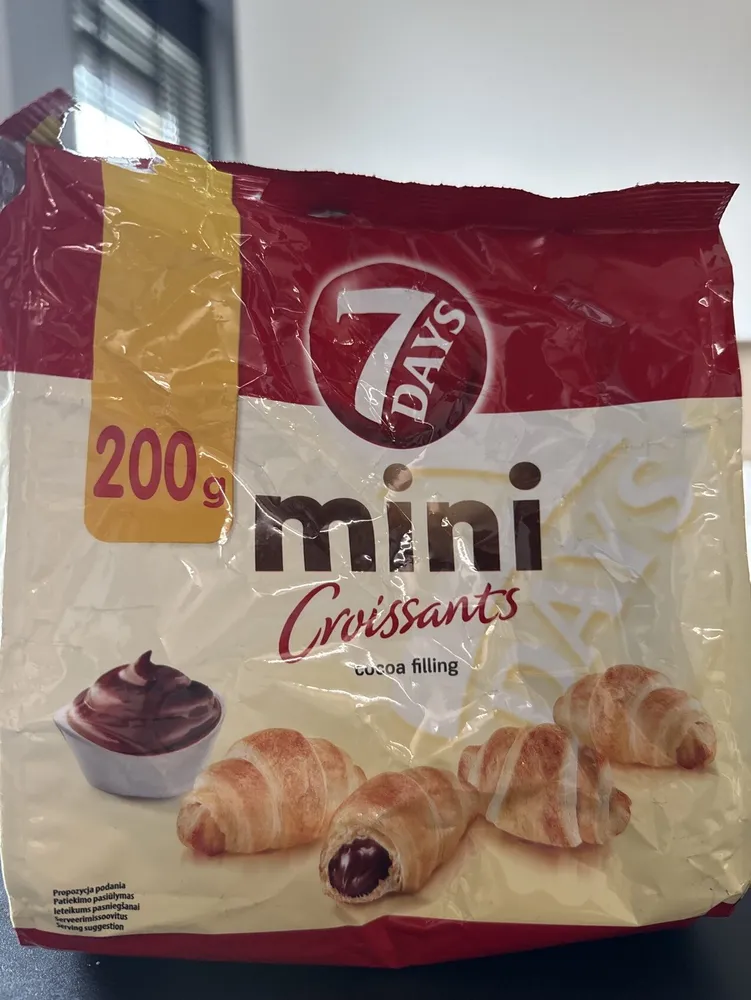 Mini Croissants Cocoa Filling