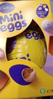 J £1 THIS S Cadbury Mini eggs eg Inside 25 e95 g