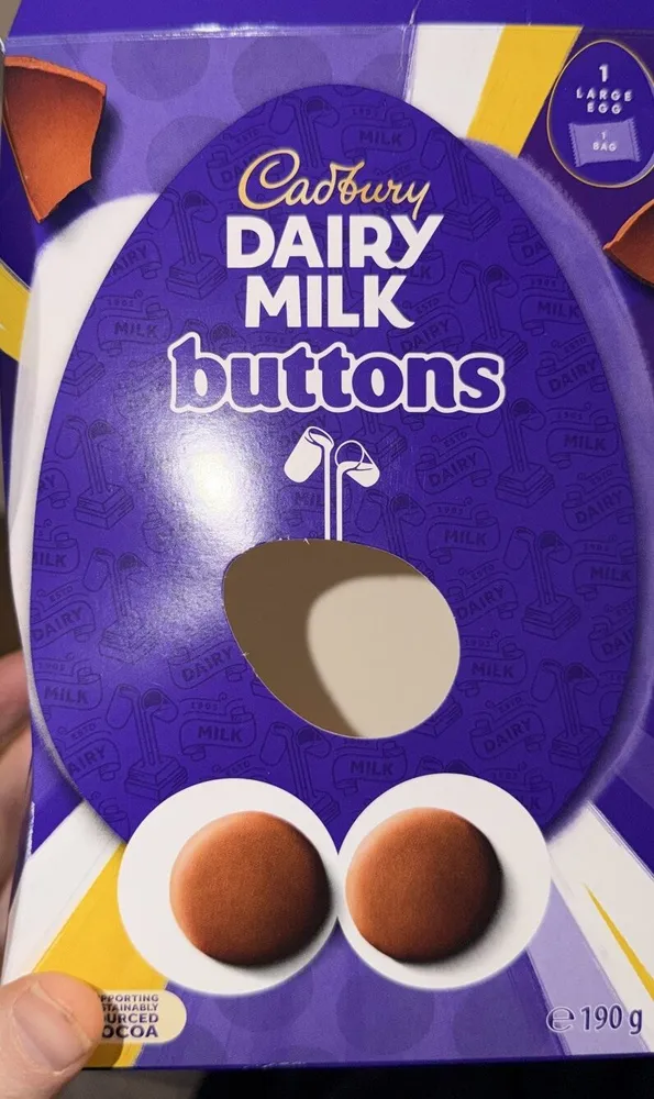 Dairy Milk Buttons Egg