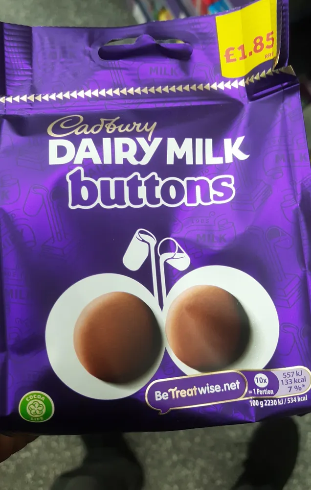 Dairy Milk buttons