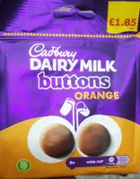 Orange Dairy Milk Buttons