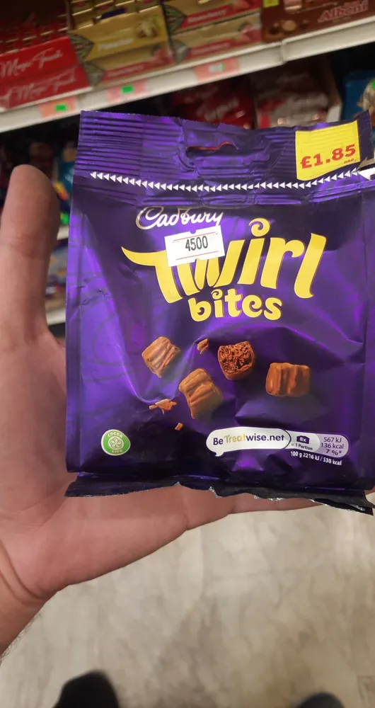 £1.85 Cafbury Twirl bites BeTreatwise.net Partin 5