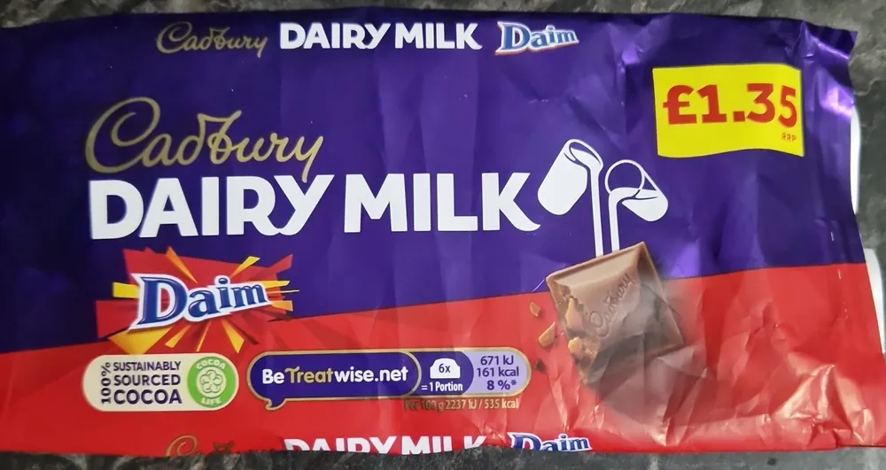Dairy Milk Daim imp