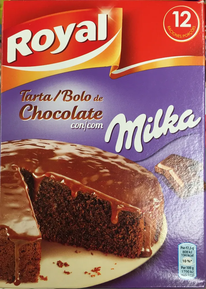 Tarta de chocolate con Milka
