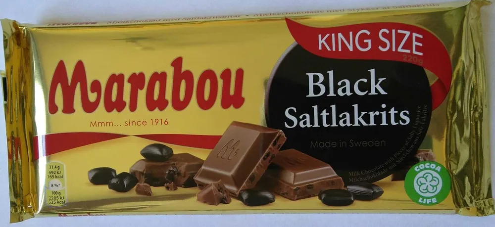 Marabou Black Saltlakrits