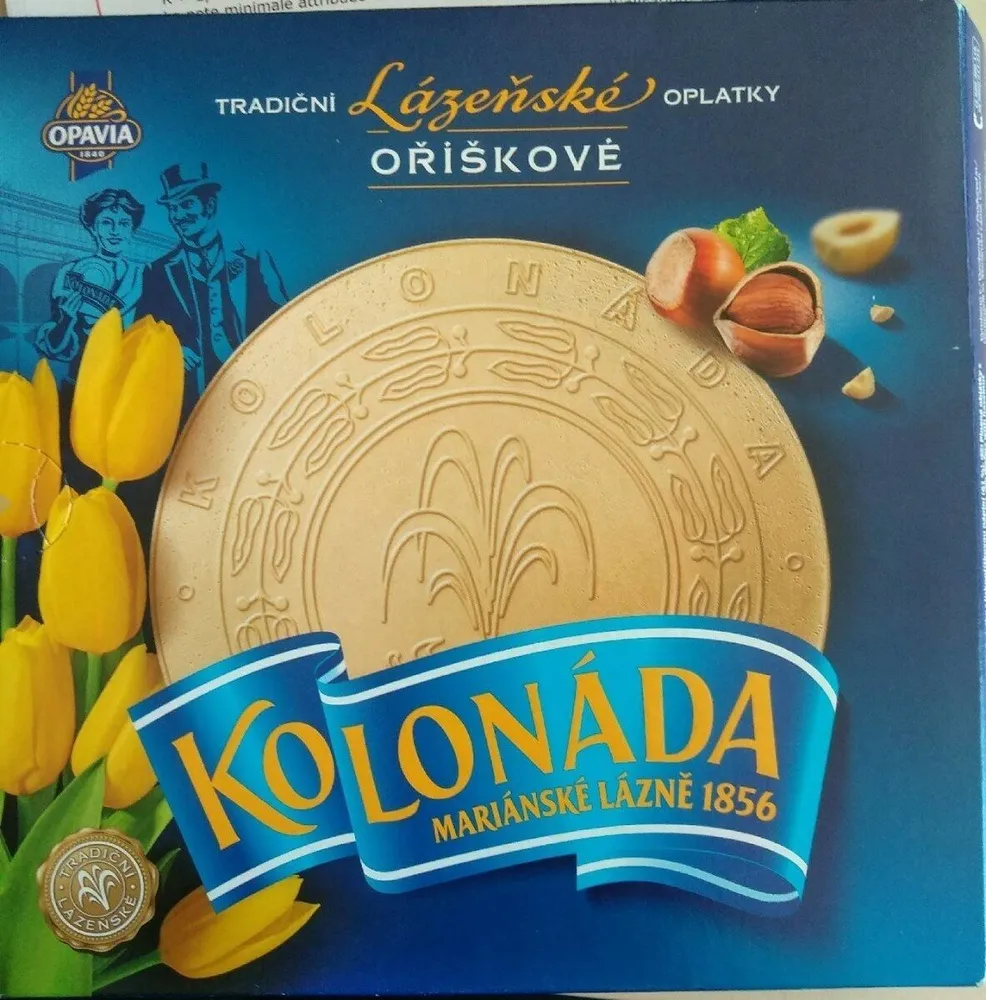 Kolonáda lázeňské oplatky oříškové