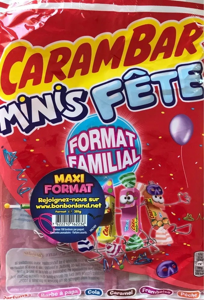 Minis Fête - Confiserie aromatisées parfums assortis