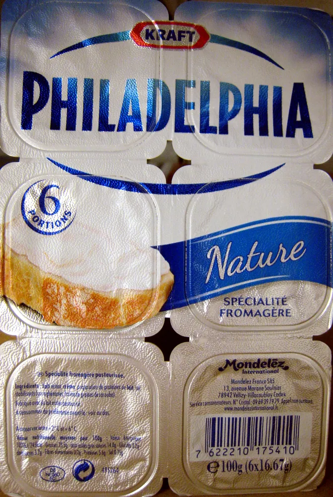 Philadelphia (6 portions) Nature (23,5% MG) - 100 g - Kraft