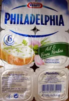 Philadelphia (6 portions) Ail & Fines Herbes (21,5% MG) - 100 g - Kraft